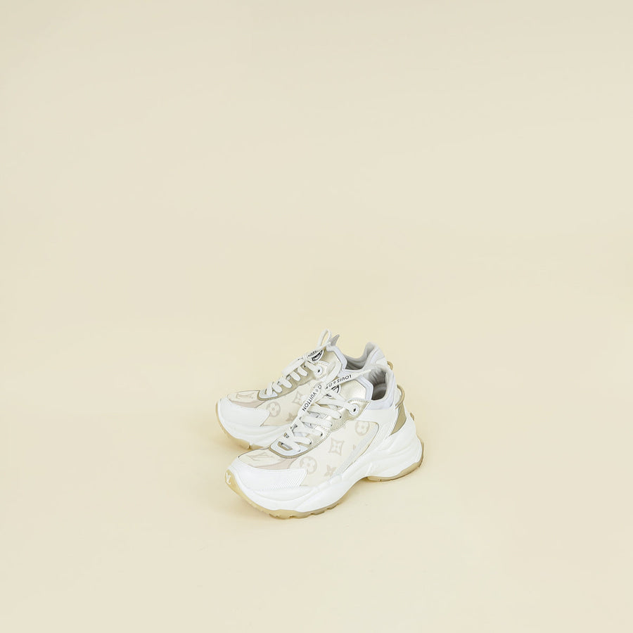 Louis Vuitton Bicolor Monogram Run 55 Sneakers 36