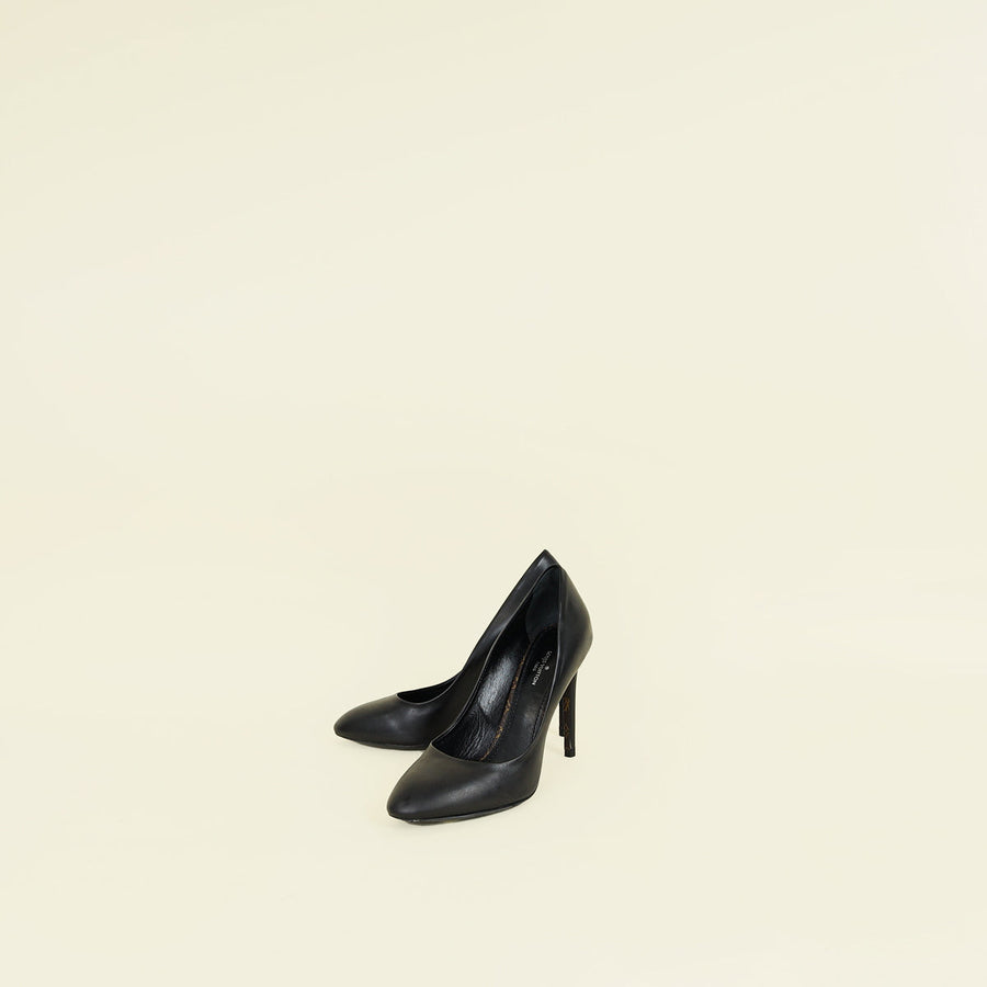 Louis Vuitton Black Monogram Obsession Pump 36.5