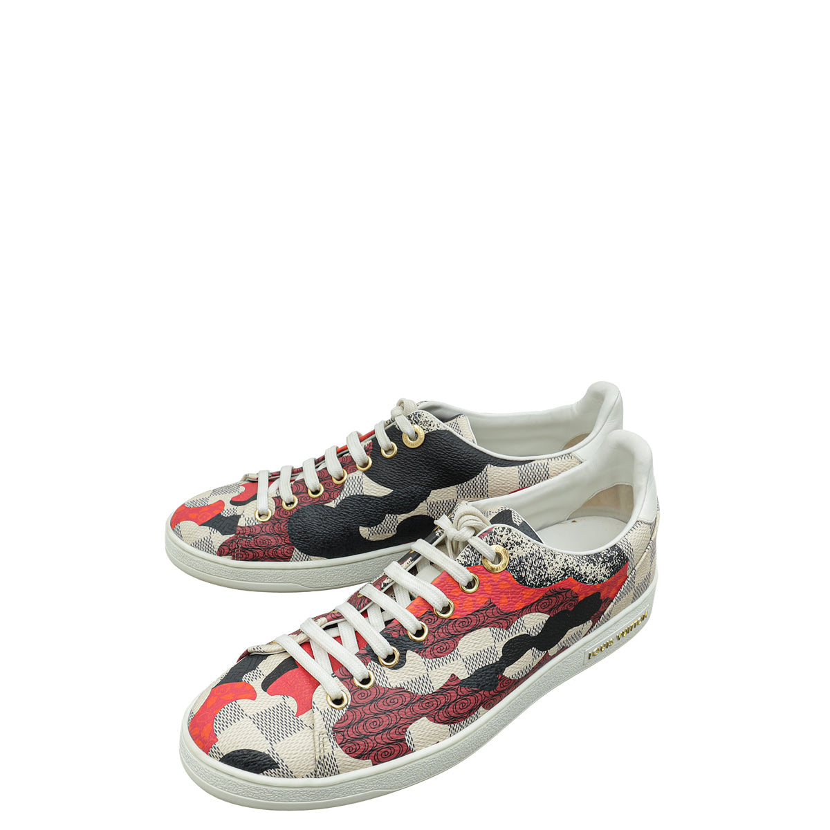 Louis Vuitton Damier Azur Overcloud Printed Sneaker 37.5