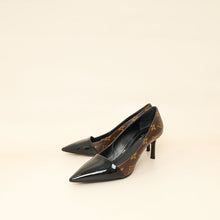 Louis Vuitton Monogram Black Pointed Toe Pumps 37
