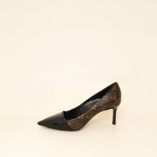 Louis Vuitton Monogram Black Pointed Toe Pumps 37