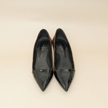 Louis Vuitton Monogram Black Pointed Toe Pumps 37