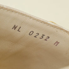 Louis Vuitton Cream Monogram Empreinte Lockit Flat Mules 38.5