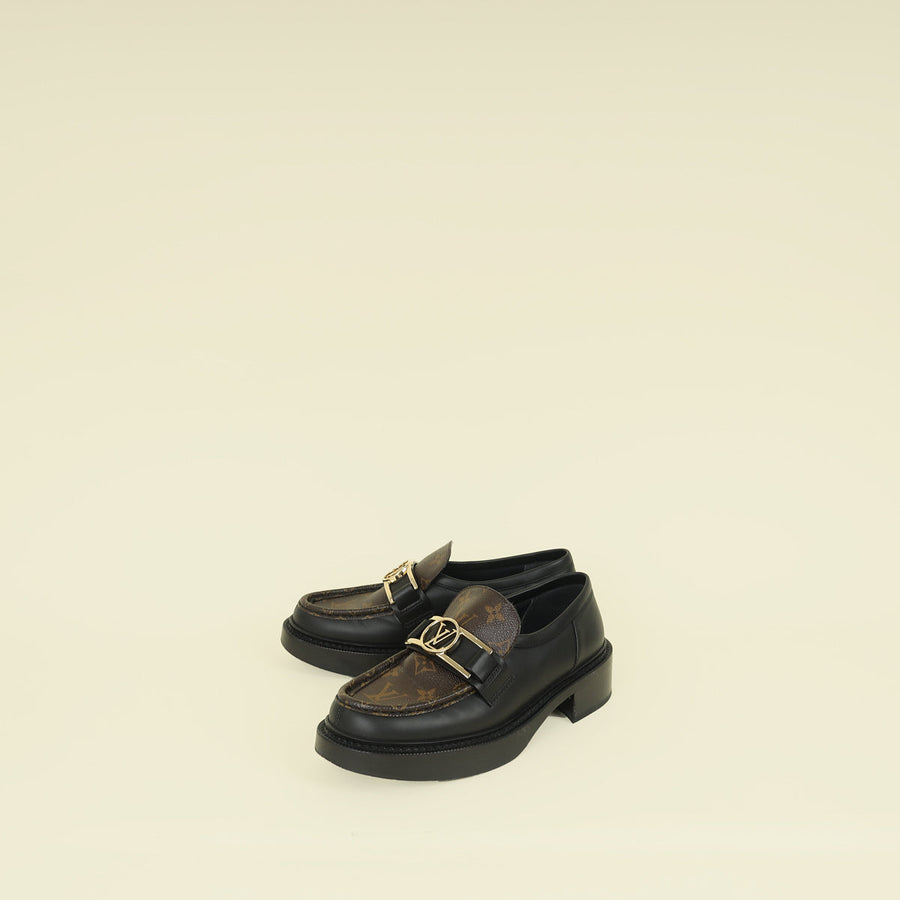 Louis Vuitton Monogram Black Academy Loafer 38.5