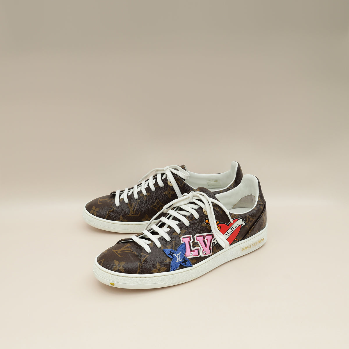 Louis Vuitton Monogram Frontrow Heart Sneakers 38.5