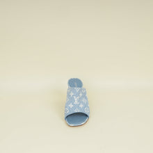 Louis Vuitton Blue Monogram Silhouette Mules 38.5