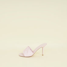 Louis Vuitton Light Pink Monogram Embossed Revival Mules 38