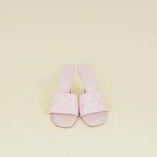 Louis Vuitton Light Pink Monogram Embossed Revival Mules 38