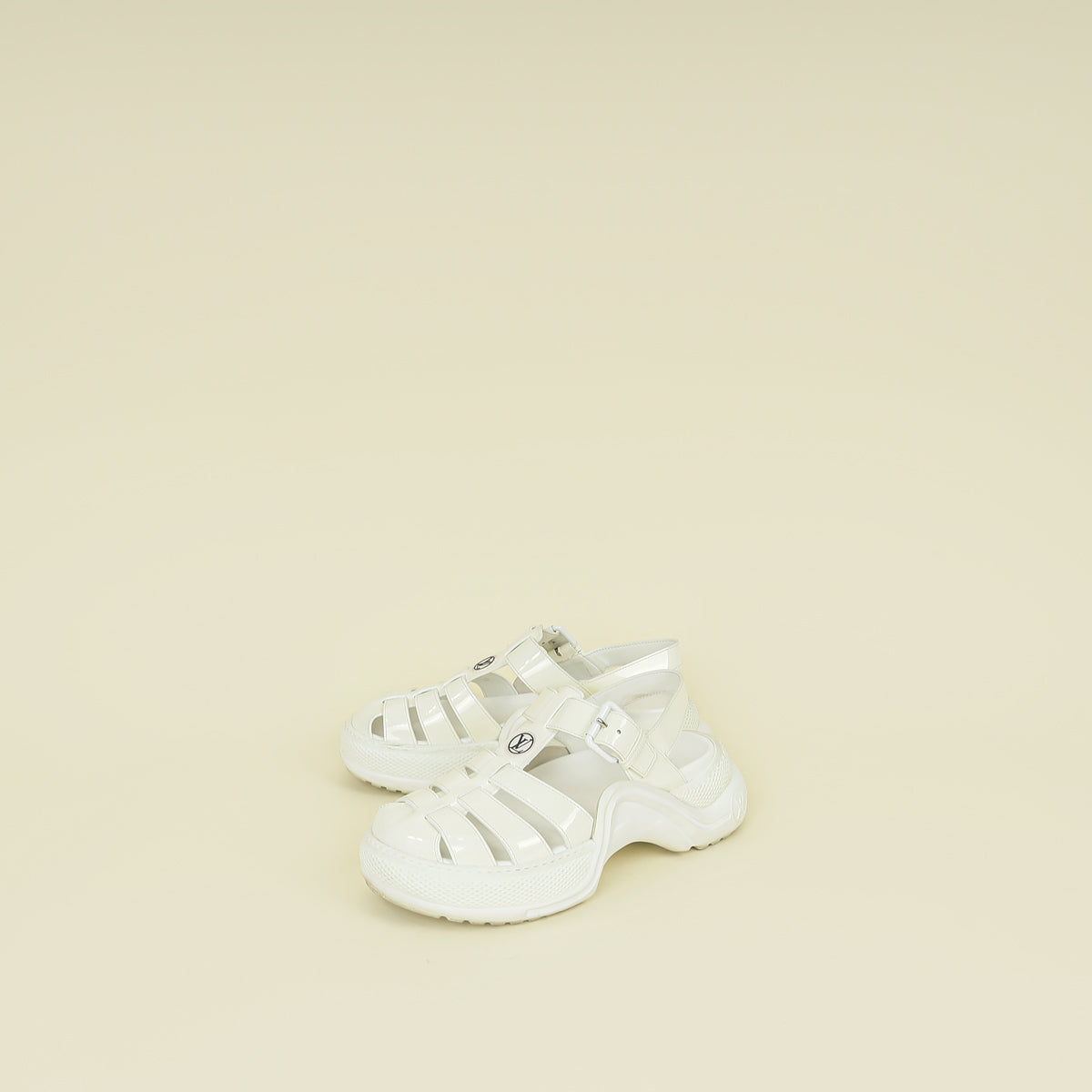Louis Vuitton White Archlight 1.0 Line Roman Sandal 38