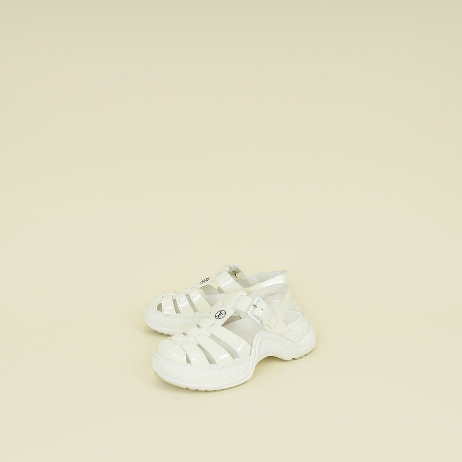 Louis Vuitton White Archlight 1.0 Line Roman Sandal 38