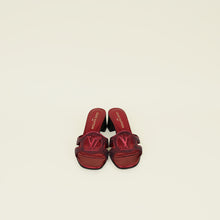 Louis Vuitton Metallic Burgundy Embroidered Sequins Isola Mule 39