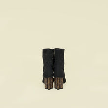 Louis Vuitton Black Monogram Silhouette Ankle Boots 39