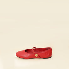Louis Vuitton Rouge Romy Flat Ballerina 39