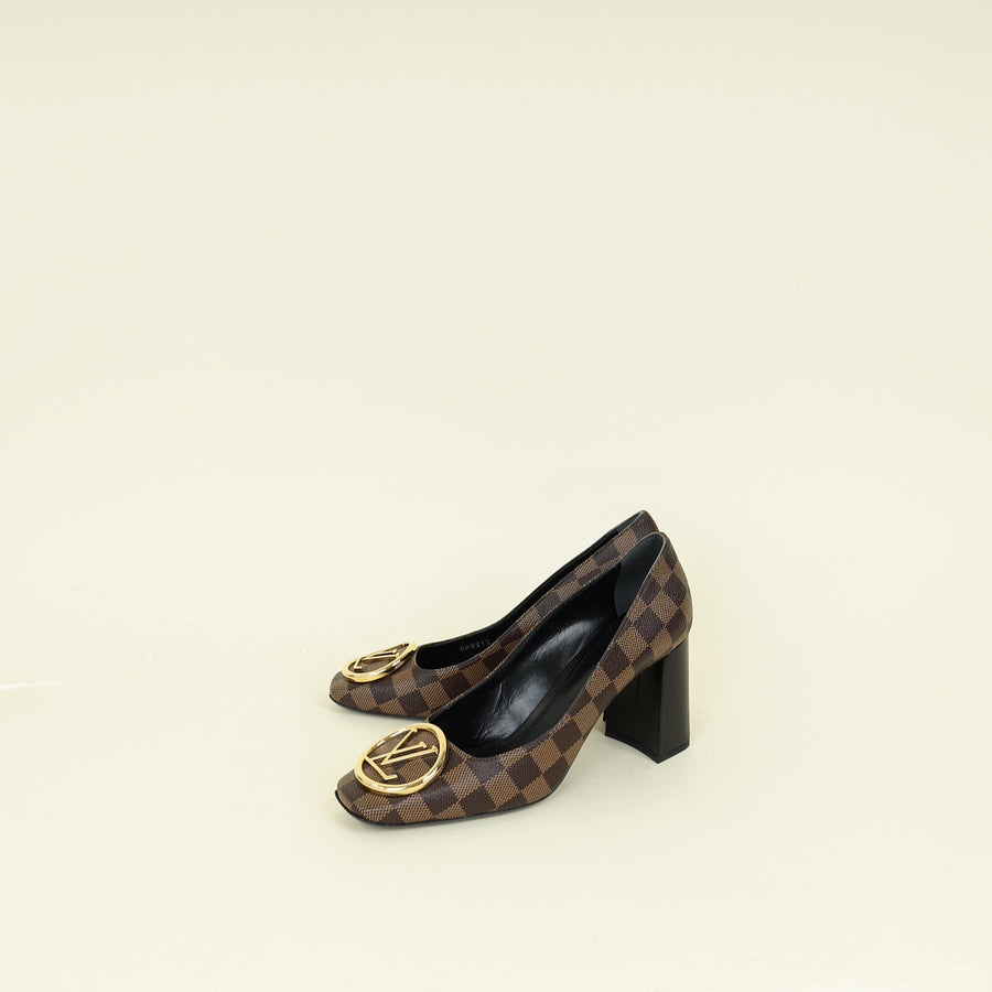 Louis Vuitton Damier Ebene Madeleine Pumps 40