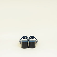 Louis Vuitton Dark Blue Isola Denim Effect Mules 40