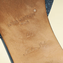 Louis Vuitton Dark Blue Isola Denim Effect Mules 40
