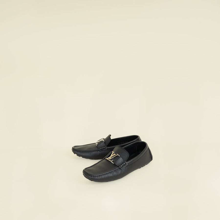 Louis Vuitton Black Monte Carlo Moccasins Men's Loafer 8