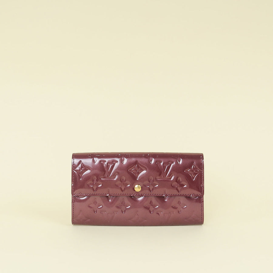 Louis Vuitton Violette Monogram Vernis Sarah Wallet