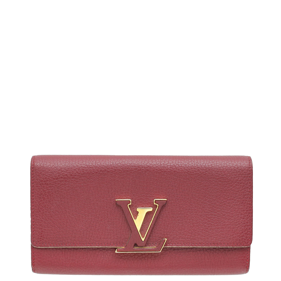 Louis Vuitton Burgundy Capucines Wallet