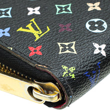 Louis Vuitton Black Multicolor Monogram Zippy Wallet