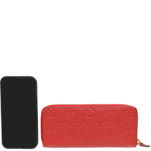 Louis Vuitton Red Monogram Empreinte Clémence Wallet