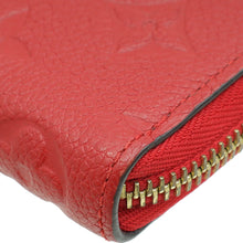 Louis Vuitton Red Monogram Empreinte Clémence Wallet