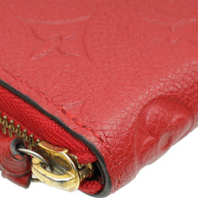 Louis Vuitton Red Monogram Empreinte Clémence Wallet