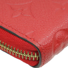 Louis Vuitton Red Monogram Empreinte Clémence Wallet