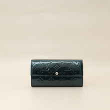 Louis Vuitton Bleu Nuit Monogram Vernis Sarah Wallet
