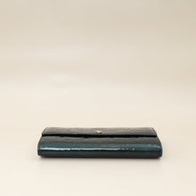 Louis Vuitton Bleu Nuit Monogram Vernis Sarah Wallet