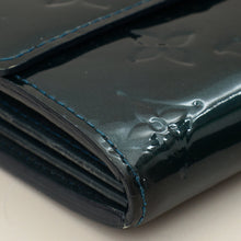 Louis Vuitton Bleu Nuit Monogram Vernis Sarah Wallet