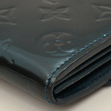 Louis Vuitton Bleu Nuit Monogram Vernis Sarah Wallet