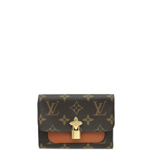 Louis Vuitton Monogram Caramel Flower Lock Compact Wallet
