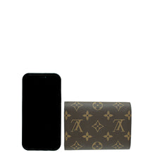 Louis Vuitton Monogram Caramel Flower Lock Compact Wallet