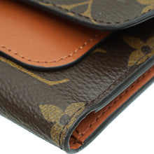 Louis Vuitton Monogram Caramel Flower Lock Compact Wallet