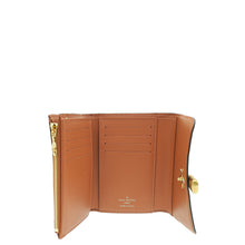 Louis Vuitton Monogram Caramel Flower Lock Compact Wallet