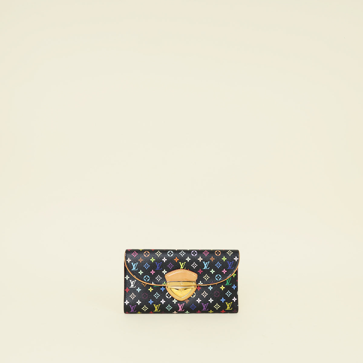 Louis Vuitton Black Multicolor Monogram Eugenie Wallet