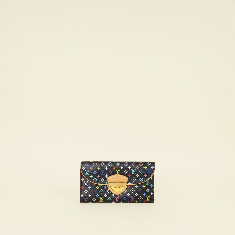 Louis Vuitton Black Multicolor Monogram Eugenie Wallet