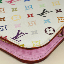Louis Vuitton White Multicolor Monogram Insolite Wallet w/ Initial