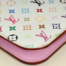 Louis Vuitton White Multicolor Monogram Insolite Wallet w/ Initial
