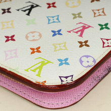 Louis Vuitton White Multicolor Monogram Insolite Wallet w/ Initial