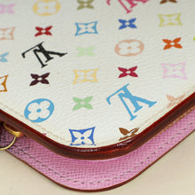 Louis Vuitton White Multicolor Monogram Insolite Wallet w/ Initial