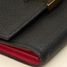 Louis Vuitton Black Capucines Compact Wallet