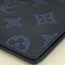Louis Vuitton Navy Blue Monogram Shadow Multiple Wallet