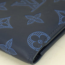 Louis Vuitton Navy Blue Monogram Shadow Multiple Wallet