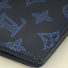 Louis Vuitton Navy Blue Monogram Shadow Multiple Wallet