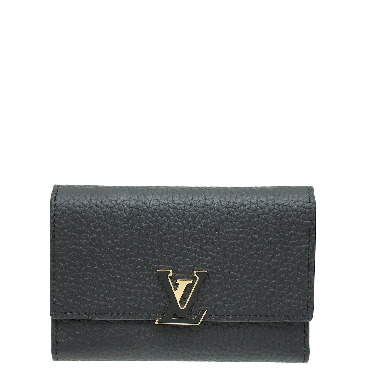Louis Vuitton Noir Capucines Compact Wallet