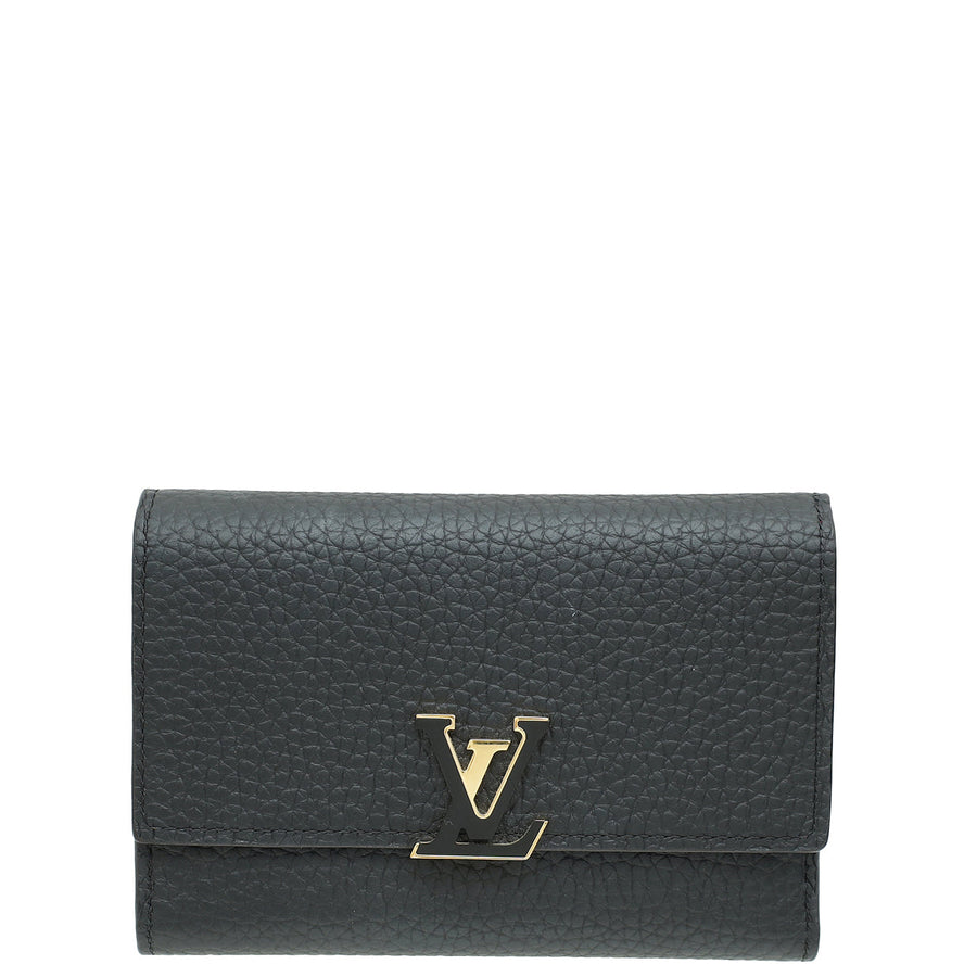 Louis Vuitton Noir Capucines Compact Wallet