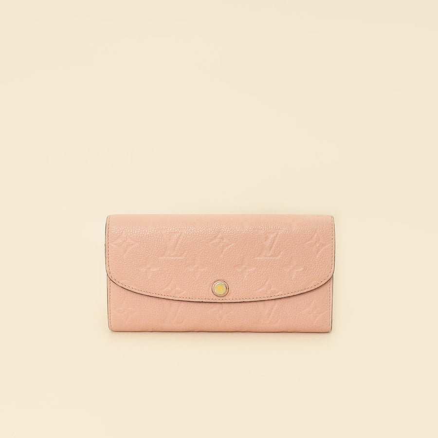 Louis Vuitton Rose Ballerine Monogram Empreinte Emilie Wallet