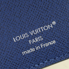 Louis Vuitton Navy Blue Monogram Pacific Taiga Pocket Organiser W/ H.S Initials
